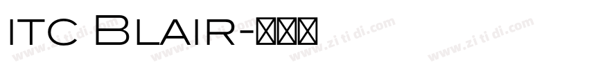 itc Blair字体转换